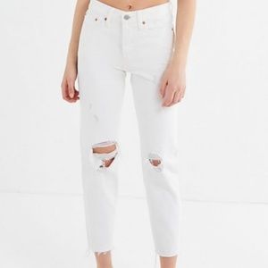 Levi's Wedgie White Jeans